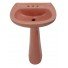 Mexican Talavera Pedestal Sink Pink Strada